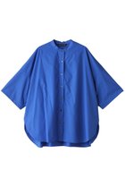 【ミズイロ インド/mizuiro ind】のhalf slv stand collar tunic shirt シャツ blue|ID:prp329100003900313