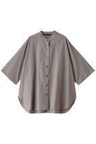 【ミズイロ インド/mizuiro ind】のhalf slv stand collar tunic shirt シャツ gray|ID:prp329100003900313