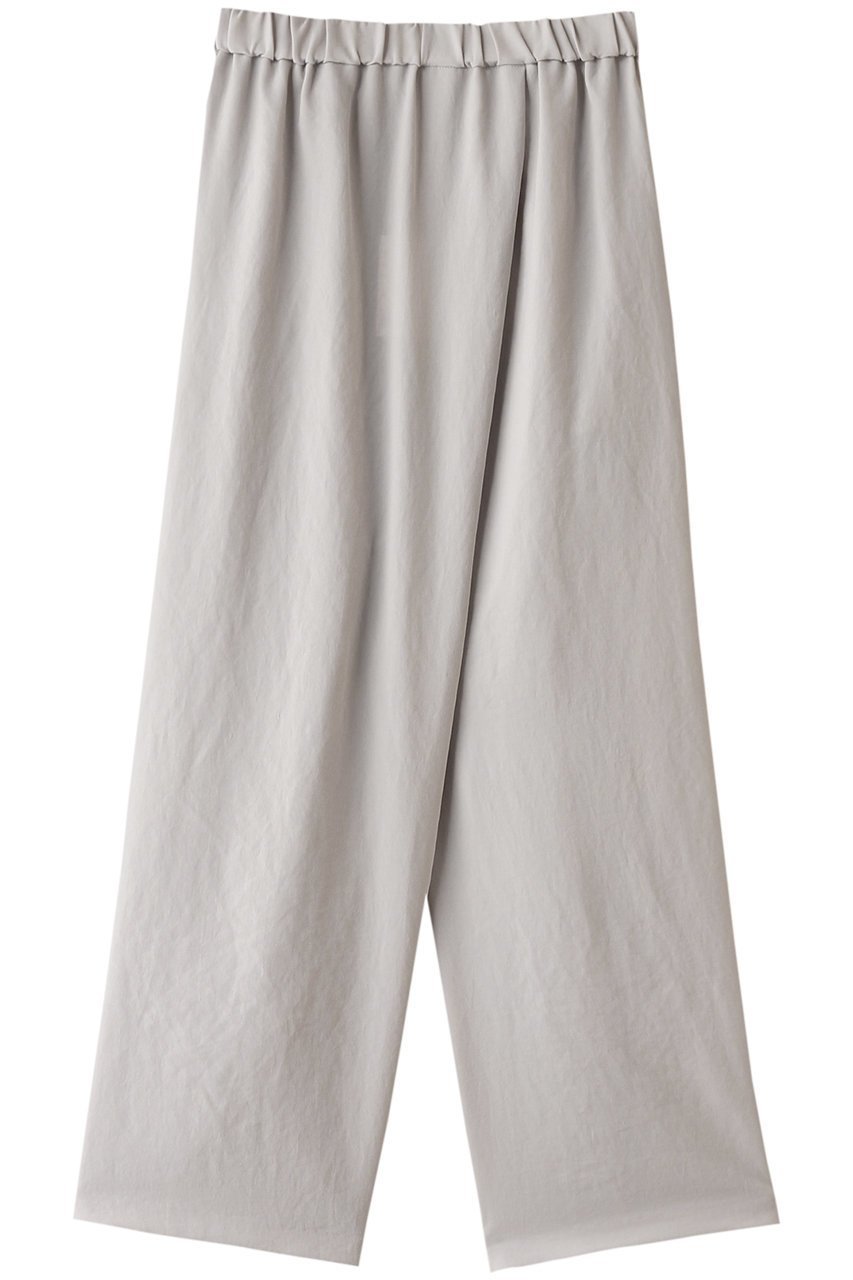 【ミズイロ インド/mizuiro ind】のwrap like easy PT パンツ インテリア・キッズ・メンズ・レディースファッション・服の通販 founy(ファニー) 　ファッション　Fashion　レディースファッション　Fashion for Women　パンツ　Pants & Trousers　フロント　Front, Front Design　ラップ　Wrap, Wrap Design　ワイド　Wide, Wide Fit　l.gray|ID: prp329100003900315 ipo3291000000032821023