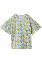 【ミナ ペルホネン/mina perhonen / KIDS】の【KIDS】twin flower トップス ライトブルー 150/12Y 人気、トレンドファッション・服の通販 founy(ファニー) ファッション Fashion キッズファッション Fashion for Kids トップス・カットソー Cut & Sew Tops カットソー Cut and Sewn Top ギャザー Gathered, Ruffled スリーブ Sleeve, Long Sleeve / Short Sleeve フラワー Flower, Floral フレア Flare, Flared 半袖 Short Sleeve, Half Sleeve 夏 Summer 春 Spring S/S・春夏 SS, Spring/Summer, Warm Season thumbnail ライトブルー|ID: prp329100003901387 ipo3291000000036192600