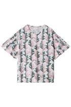 【ミナ ペルホネン/mina perhonen / KIDS】の【KIDS】twin flower トップス ライトブルー 130/8Y 人気、トレンドファッション・服の通販 founy(ファニー) ファッション Fashion キッズファッション Fashion for Kids トップス・カットソー Cut & Sew Tops カットソー Cut and Sewn Top ギャザー Gathered, Ruffled スリーブ Sleeve, Long Sleeve / Short Sleeve フラワー Flower, Floral フレア Flare, Flared 半袖 Short Sleeve, Half Sleeve 夏 Summer 春 Spring S/S・春夏 SS, Spring/Summer, Warm Season thumbnail ホワイト|ID: prp329100003901388 ipo3291000000036192619