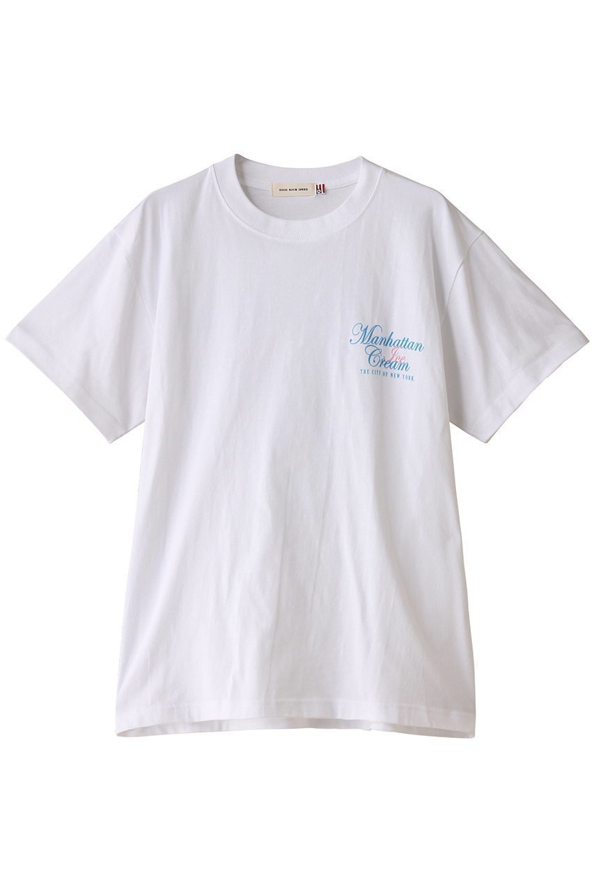 【エリオポール/heliopole】の【GOOD ROCK SPEED】GRS NYC Tシャツ インテリア・キッズ・メンズ・レディースファッション・服の通販 founy(ファニー) 　ファッション　Fashion　レディースファッション　WOMEN　トップス・カットソー　Tops/Tshirt　シャツ/ブラウス　Shirts/Blouses　ロング / Tシャツ　T-Shirts　カットソー　Cut and Sewn　ショート　Short　スリーブ　Sleeve　ニューヨーク　New York　プリント　Print　半袖　Short Sleeve　ホワイト|ID: prp329100003901455 ipo3291000000025727117