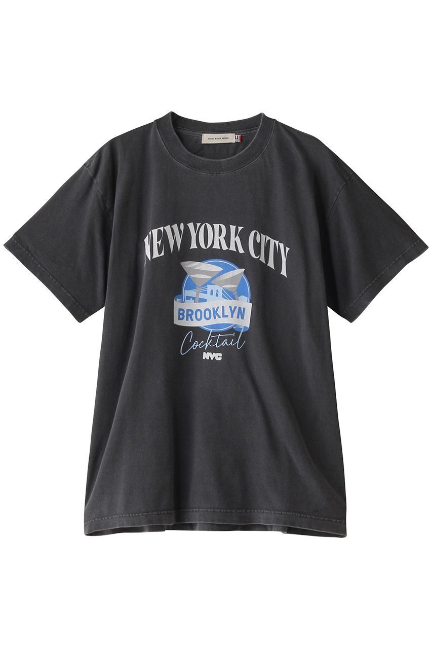 【エリオポール/heliopole】の【GOOD ROCK SPEED】GRS NYC Tシャツ インテリア・キッズ・メンズ・レディースファッション・服の通販 founy(ファニー) 　ファッション　Fashion　レディースファッション　WOMEN　トップス・カットソー　Tops/Tshirt　シャツ/ブラウス　Shirts/Blouses　ロング / Tシャツ　T-Shirts　カットソー　Cut and Sewn　ショート　Short　スリーブ　Sleeve　ニューヨーク　New York　プリント　Print　半袖　Short Sleeve　チャコールグレー|ID: prp329100003901455 ipo3291000000025727118