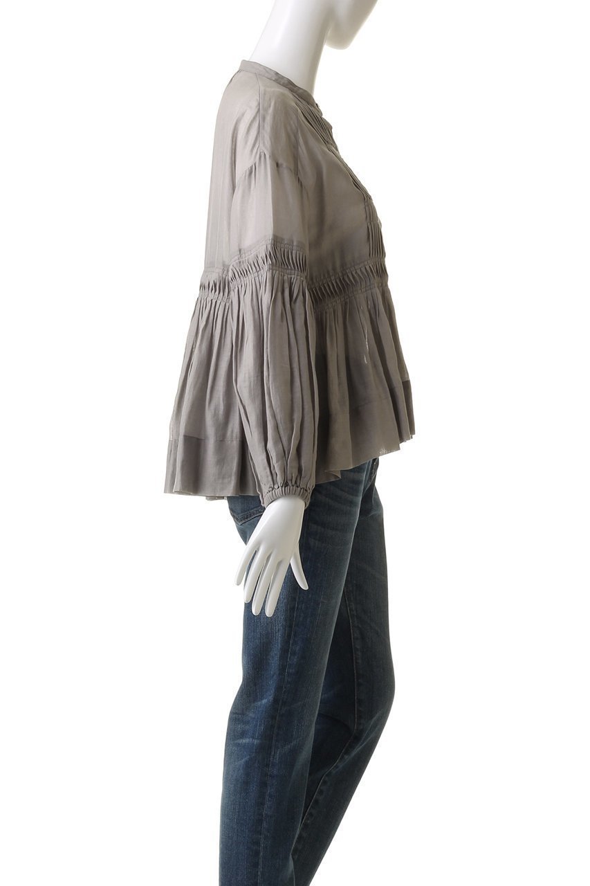 【マリリンムーン/MARILYN MOON】のタックテクニックシアーコットンブラウス 人気、トレンドファッション・服の通販 founy(ファニー) 　ファッション　Fashion　レディースファッション　WOMEN　トップス・カットソー　Tops/Tshirt　シャツ/ブラウス　Shirts/Blouses　おすすめ　Recommend　インド　India　インナー　Inner　サマー　Summer　シアー　Sheer　スリーブ　Sleeve　ハンド　Hand　フェミニン　Feminine　フレア　Flare　ロング　Long　other-3|ID: prp329100003903609 ipo3291000000031373853