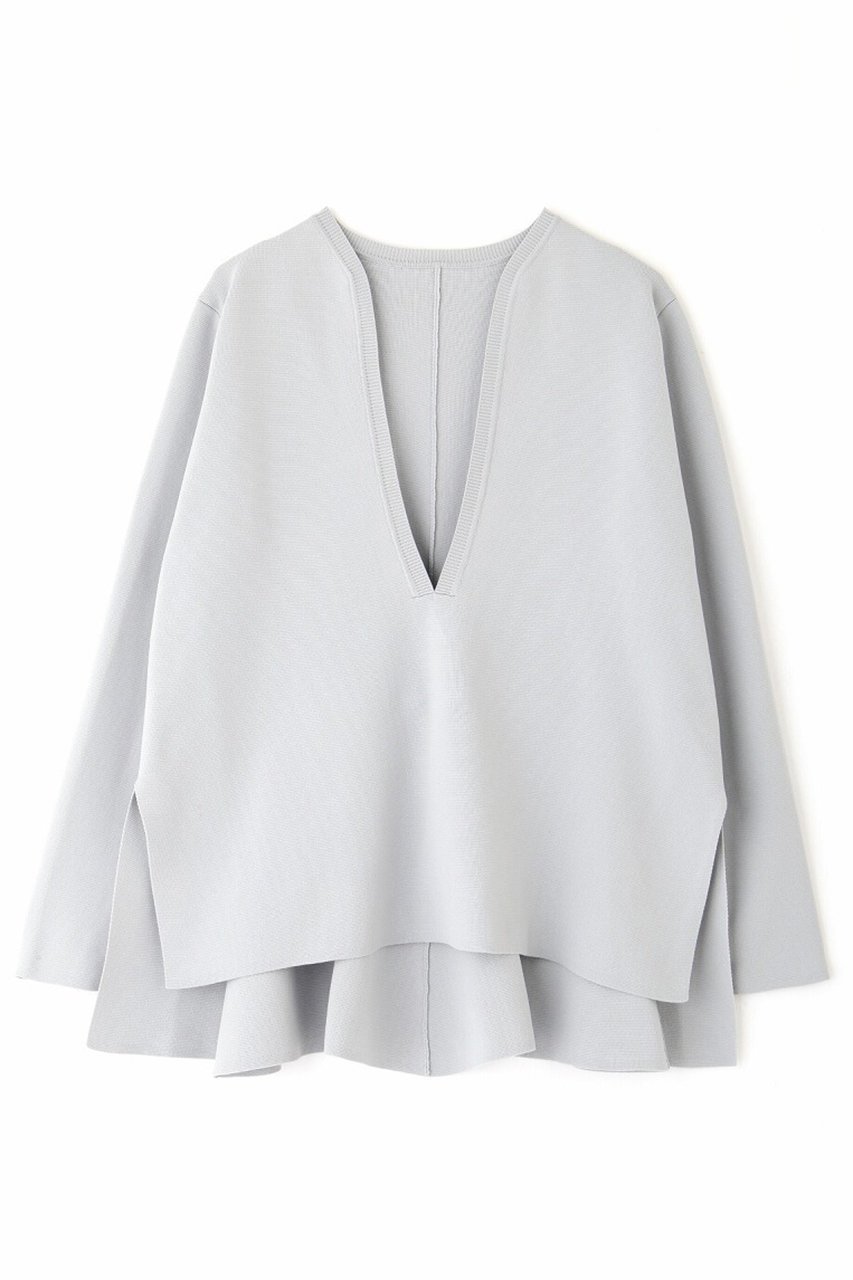 【アドーア/ADORE】のエアーストレッチニット インテリア・キッズ・メンズ・レディースファッション・服の通販 founy(ファニー) 　ファッション　Fashion　レディースファッション　Fashion for Women　トップス・カットソー　Cut & Sew Tops　ニット　Knit Tops & Sweaters　カジュアルプルオーバー・ニットトップス　Pullovers & Knit Tops / Casual Pullovers　インナー　Innerwear　カットソー　Cut and Sewn Top　シンプル　Simple, Minimal　スキッパー　Skipper, Open Collar　セットアップ　Set-Up, Coordinated Outfit　グレー|ID: prp329100003903625 ipo3291000000032963894