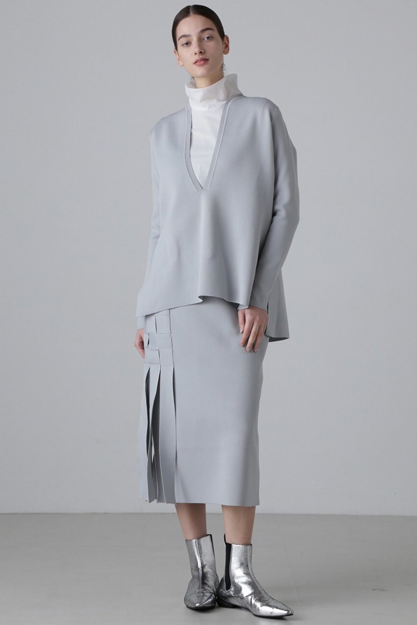 【アドーア/ADORE】のエアーストレッチニット 人気、トレンドファッション・服の通販 founy(ファニー) 　ファッション　Fashion　レディースファッション　Fashion for Women　トップス・カットソー　Cut & Sew Tops　ニット　Knit Tops & Sweaters　カジュアルプルオーバー・ニットトップス　Pullovers & Knit Tops / Casual Pullovers　インナー　Innerwear　カットソー　Cut and Sewn Top　シンプル　Simple, Minimal　スキッパー　Skipper, Open Collar　セットアップ　Set-Up, Coordinated Outfit　other-6|ID: prp329100003903625 ipo3291000000032963919