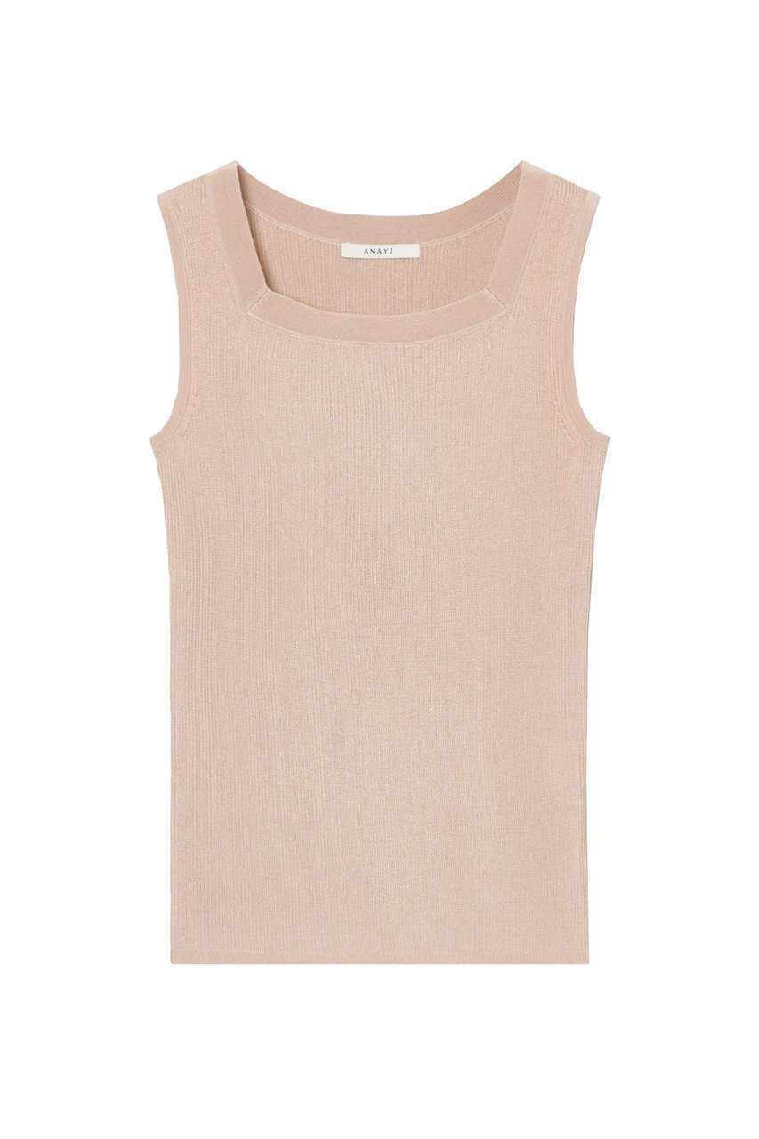 【アナイ/ANAYI】のアセテートポリエステルスクエア プルオーバー インテリア・キッズ・メンズ・レディースファッション・服の通販 founy(ファニー) ファッション Fashion レディースファッション Fashion for Women トップス・カットソー Cut & Sew Tops ニット Knit Tops & Sweaters カジュアルプルオーバー・ニットトップス Pullovers & Knit Tops / Casual Pullovers インナー Innerwear カーディガン Cardigan, Knitwear コンパクト Compact, Small Size シンプル Simple, Minimal スクエア Square, Square Shape ノースリーブ Sleeveless, No-Sleeve 人気 Popular, Best Seller 定番 Standard, Basic Item ベージュ|ID: prp329100003903669 ipo3291000000033705722