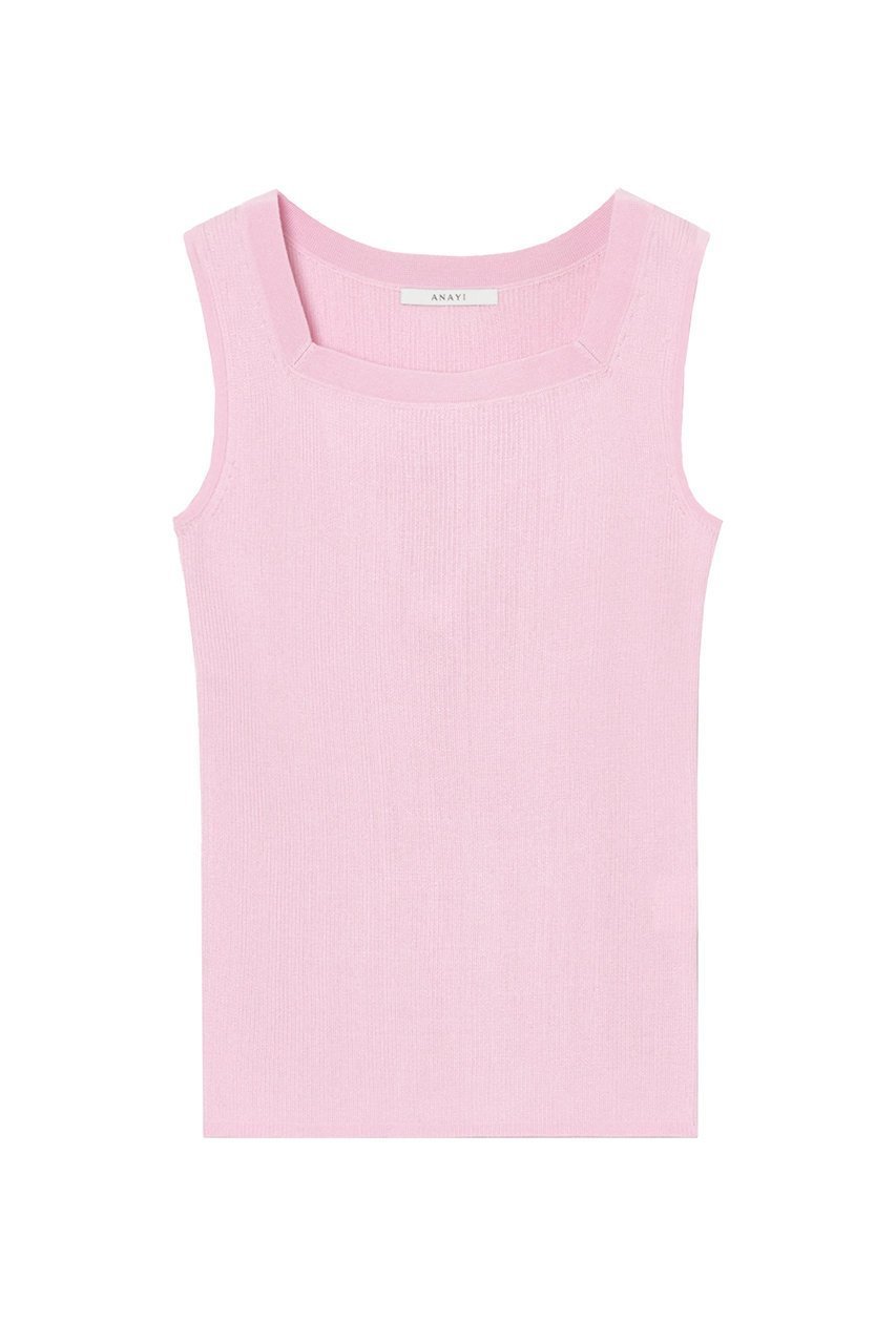 【アナイ/ANAYI】のアセテートポリエステルスクエア プルオーバー インテリア・キッズ・メンズ・レディースファッション・服の通販 founy(ファニー) ファッション Fashion レディースファッション Fashion for Women トップス・カットソー Cut & Sew Tops ニット Knit Tops & Sweaters カジュアルプルオーバー・ニットトップス Pullovers & Knit Tops / Casual Pullovers インナー Innerwear カーディガン Cardigan, Knitwear コンパクト Compact, Small Size シンプル Simple, Minimal スクエア Square, Square Shape ノースリーブ Sleeveless, No-Sleeve 人気 Popular, Best Seller 定番 Standard, Basic Item ピンク|ID: prp329100003903669 ipo3291000000033705723