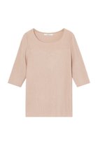 【アナイ/ANAYI】のアセテートポリエステル半袖 プルオーバー 人気、トレンドファッション・服の通販 founy(ファニー) ファッション Fashion レディースファッション Fashion for Women トップス・カットソー Cut & Sew Tops ニット Knit Tops & Sweaters カジュアルプルオーバー・ニットトップス Pullovers & Knit Tops / Casual Pullovers インナー Innerwear コンパクト Compact, Small Size 人気 Popular, Best Seller 半袖 Short Sleeve, Half Sleeve 定番 Standard, Basic Item thumbnail ベージュ|ID: prp329100003903670 ipo3291000000033705729