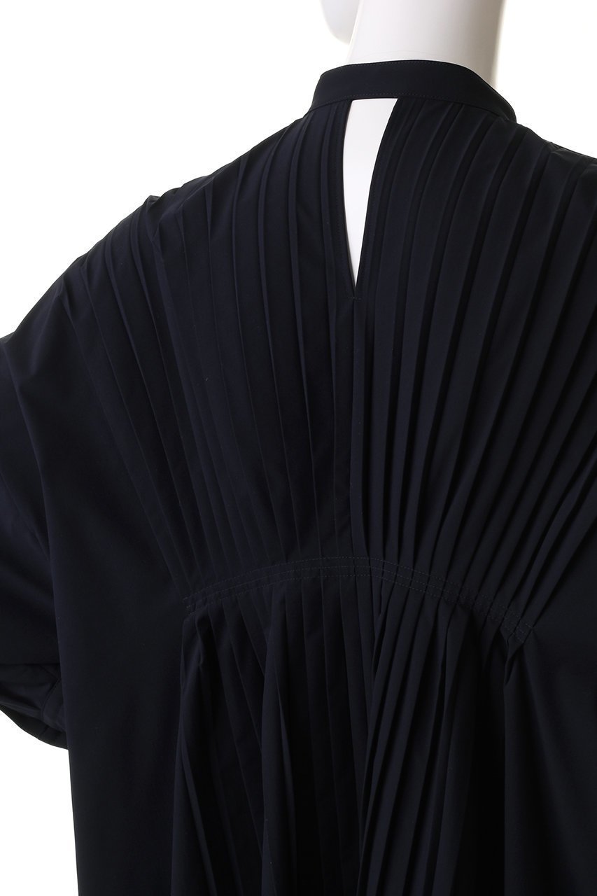 【ル フィル/LE PHIL】のSOLOTEXバックプリーツワンピース 人気、トレンドファッション・服の通販 founy(ファニー) 　ファッション　Fashion　レディースファッション　Fashion for Women　ワンピース　Dresses　チュニック　Tunic Tops & Dresses　なめらか　Smooth, Silky Texture　スリット　Slit, Slit Detail　チュニック　Tunic, Long Top　パーティ　Party, Party Style　ブロード　Broadcloth, Fine Cotton　プリーツ　Pleats, Pleated　ロング　Long, Long-Length　other-5|ID: prp329100003903695 ipo3291000000032922219