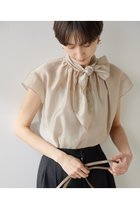 【ウィムガゼット/Whim Gazette】のシアーボウブラウス 人気、トレンドファッション・服の通販 founy(ファニー) ファッション Fashion レディースファッション Fashion for Women トップス・カットソー Cut & Sew Tops シャツ・ブラウス・オフィスカジュアル Elegant Blouses & Button-Ups おすすめ Recommended / Our Picks カットソー Cut and Sewn Top ショート Short, Short Length シルク Silk, 100% Silk スウェット / スエット Sweatshirt, Sweatwear スリーブ Sleeve, Long Sleeve / Short Sleeve エレガント 上品 Elegant 夏 Summer 春 Spring S/S・春夏 SS, Spring/Summer, Warm Season thumbnail ベージュ|ID: prp329100003904862 ipo3291000000032810637