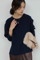 【ガリャルダガランテ/GALLARDAGALANTE】のバックスリットブラウスT 人気、トレンドファッション・服の通販 founy(ファニー) ファッション Fashion レディースファッション Fashion for Women トップス・カットソー Cut & Sew Tops シャツ・ブラウス・オフィスカジュアル Elegant Blouses & Button-Ups ロングTシャツ・Tシャツ Longline T-Shirts & Tees カットソー・ベーシックTシャツ Cut-and-Sewn Tops / Stretch Tees & Basics ジョーゼット Georgette, Semi-Sheer Fabric ストレッチ Stretch, Stretchy Fabric スリット Slit, Slit Detail スリーブ Sleeve, Long Sleeve / Short Sleeve ロング Long, Long-Length エレガント 上品 Elegant 定番 Standard, Basic Item thumbnail ネイビー|ID: prp329100003904876 ipo3291000000034091527