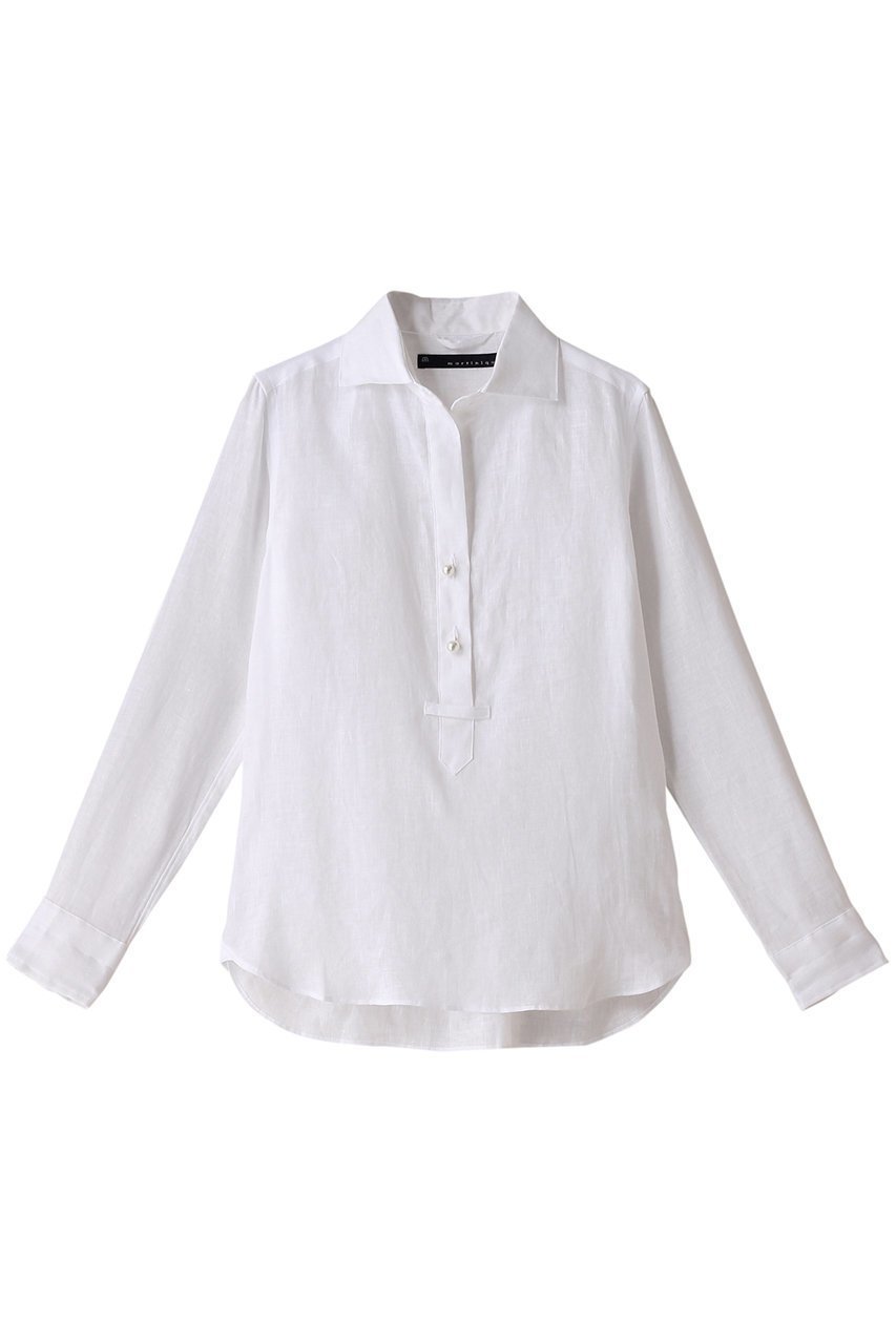 【マルティニーク/martinique】のリネンパールスキッパー 人気、トレンドファッション・服の通販 founy(ファニー) 　ファッション　Fashion　レディースファッション　Fashion for Women　トップス・カットソー　Cut & Sew Tops　シャツ・ブラウス・オフィスカジュアル　Elegant Blouses & Button-Ups　おすすめ　Recommended / Our Picks　スリーブ　Sleeve, Long Sleeve / Short Sleeve　リネン　Linen, Linen Fabric　ロング　Long, Long-Length　夏　Summer　定番　Standard, Basic Item　 other-1|ID: prp329100003904887 ipo3291000000032911268