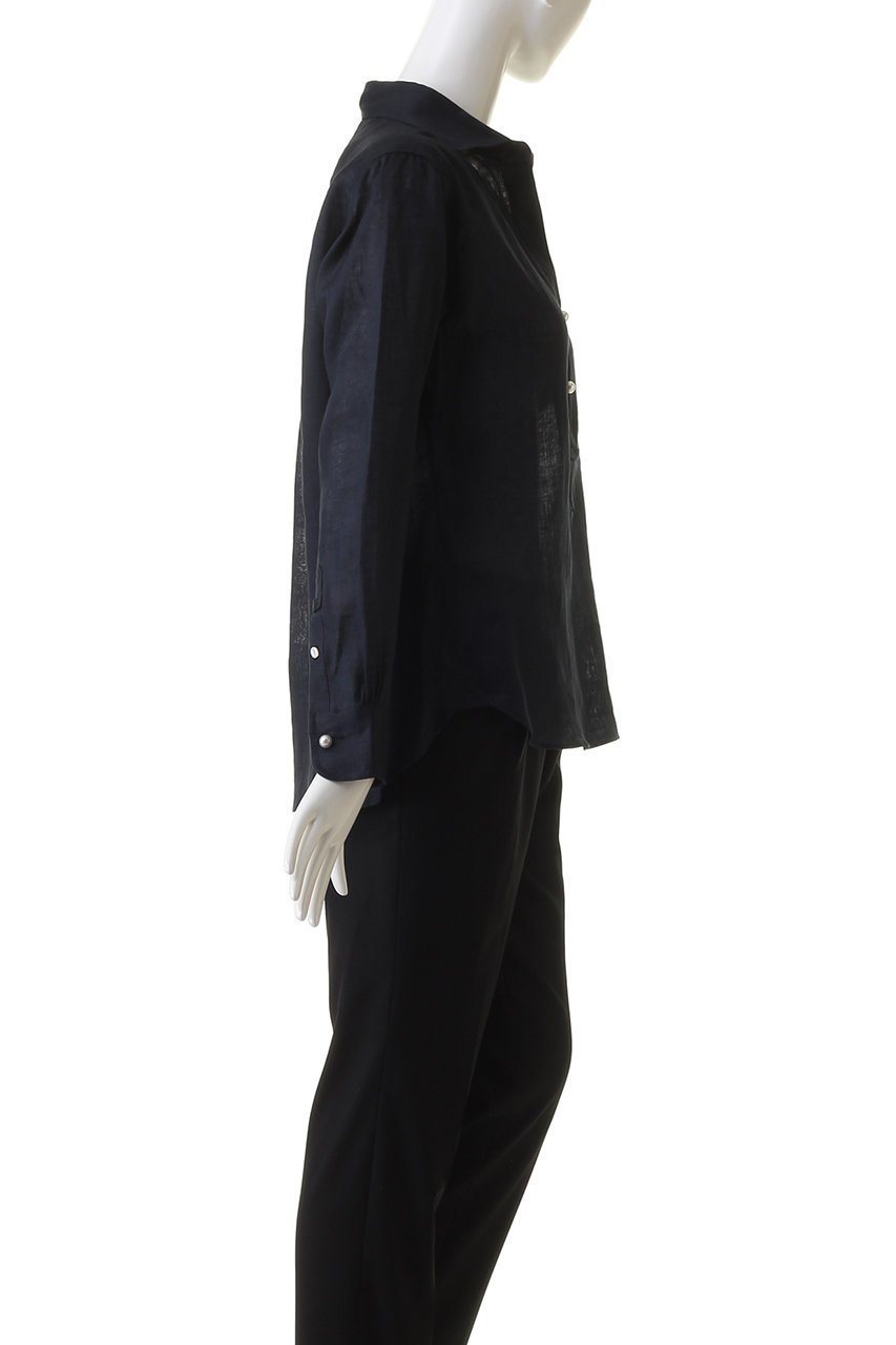 【マルティニーク/martinique】のリネンパールスキッパー 人気、トレンドファッション・服の通販 founy(ファニー) 　ファッション　Fashion　レディースファッション　Fashion for Women　トップス・カットソー　Cut & Sew Tops　シャツ・ブラウス・オフィスカジュアル　Elegant Blouses & Button-Ups　おすすめ　Recommended / Our Picks　スリーブ　Sleeve, Long Sleeve / Short Sleeve　リネン　Linen, Linen Fabric　ロング　Long, Long-Length　夏　Summer　定番　Standard, Basic Item　other-3|ID: prp329100003904887 ipo3291000000032911278