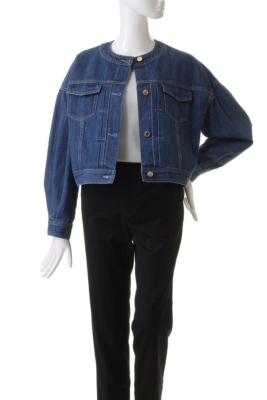 【アルアバイル/allureville】の【Loulou Willoughby】デニムパフィブルゾン 人気、トレンドファッション・服の通販 founy(ファニー) 　ファッション　Fashion　レディースファッション　Fashion for Women　アウター　Coat / Outerwear Collection　レディースジャケット・軽アウター　Jackets　ブルゾンジャケット・スポーティアウター　Blouson Jackets　コンパクト　Compact, Small Size　ショルダー　Shoulder, Shoulder Strap　ジャケット　Jacket, Outerwear　デニム　Denim, Jeans Material　ドロップ　Drop Shoulder, Dropped Style　ブルゾン　Blouson, Bomber Jacket　other-7|ID: prp329100003904897 ipo3291000000032957567