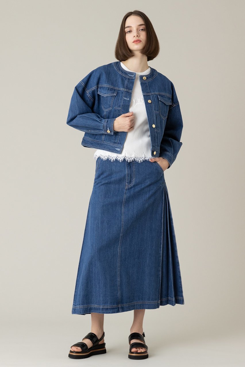 【アルアバイル/allureville】の【Loulou Willoughby】デニムパフィブルゾン 人気、トレンドファッション・服の通販 founy(ファニー) 　ファッション　Fashion　レディースファッション　Fashion for Women　アウター　Coat / Outerwear Collection　レディースジャケット・軽アウター　Jackets　ブルゾンジャケット・スポーティアウター　Blouson Jackets　コンパクト　Compact, Small Size　ショルダー　Shoulder, Shoulder Strap　ジャケット　Jacket, Outerwear　デニム　Denim, Jeans Material　ドロップ　Drop Shoulder, Dropped Style　ブルゾン　Blouson, Bomber Jacket　other-8|ID: prp329100003904897 ipo3291000000032957570