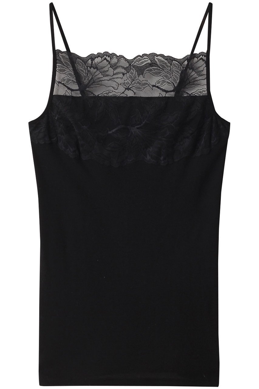 【アロマティック/AROMATIQUE】のフロントレース キャミソール インテリア・キッズ・メンズ・レディースファッション・服の通販 founy(ファニー) 　ファッション　Fashion　レディースファッション　Fashion for Women　下着・ランジェリー　Lingerie & Intimates　その他ランジェリー・インナーアイテム　Other Lingerie / Intimates　おすすめ　Recommended / Our Picks　インナー　Innerwear　キャミソール　Camisole, Spaghetti Strap Top　スクエア　Square, Square Shape　フィット　Fit, Slim Fit　フラワー　Flower, Floral　フロント　Front, Front Design　ランジェリー　Lingerie, Intimate Wear　レース　Lace, Lace Fabric　ブラック|ID: prp329100003904908 ipo3291000000035553633