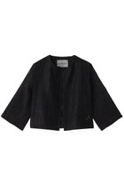 【オブリオ/AUBRIOT】のラグジュアリークロシェ クルーネックジャケット 人気、トレンドファッション・服の通販 founy(ファニー) ファッション Fashion レディースファッション Fashion for Women アウター Coat / Outerwear Collection レディースジャケット・軽アウター Jackets かぎ針 Crochet イタリア Italy クロシェ Crochet, Knitted Lace ジャケット Jacket, Outerwear ツイード／ツィード Choker, Choker Necklace フィット Fit, Slim Fit フロント Front, Front Design ラグジュアリー Luxury, Elegant リラックス Relax, Relaxed Fit 人気 Popular, Best Seller thumbnail ブラック|ID: prp329100003904923 ipo3291000000036797677