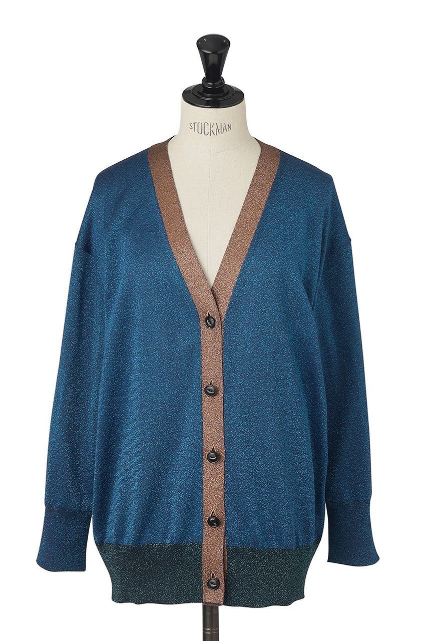 【オブリオ/AUBRIOT】のシャッペシルク2/60×ゼロマナラメ1/90 カーディガン インテリア・キッズ・メンズ・レディースファッション・服の通販 founy(ファニー) ファッション Fashion レディースファッション Fashion for Women トップス・カットソー Cut & Sew Tops ニット Knit Tops & Sweaters カーディガン・羽織り Layered Style Cardigans カーディガン Cardigan, Knitwear シルク Silk, 100% Silk パイピング Piping, Trim Design リラックス Relax, Relaxed Fit エレガント 上品 Elegant 日本製 Made In Japan ブルー|ID: prp329100003904925 ipo3291000000032947761