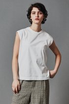 【オブリオ/AUBRIOT】のプレミアムコットン テンジク フレンチスリーブTシャツ ホワイト|ID: prp329100003904928 ipo3291000000036149111