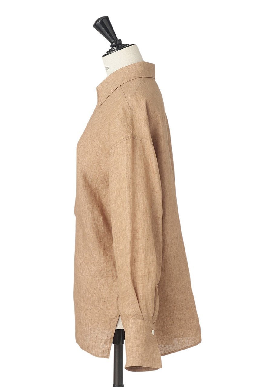 【オブリオ/AUBRIOT】のALBINIリネン プルオーバーシャツ 人気、トレンドファッション・服の通販 founy(ファニー) 　ファッション　Fashion　レディースファッション　Fashion for Women　トップス・カットソー　Cut & Sew Tops　シャツ・ブラウス・オフィスカジュアル　Elegant Blouses & Button-Ups　カジュアルプルオーバー・ニットトップス　Pullovers & Knit Tops / Casual Pullovers　イタリア　Italy　スリーブ　Sleeve, Long Sleeve / Short Sleeve　デニム　Denim, Jeans Material　リネン　Linen, Linen Fabric　リラックス　Relax, Relaxed Fit　ロング　Long, Long-Length　エレガント 上品　Elegant　other-2|ID: prp329100003904935 ipo3291000000036740626