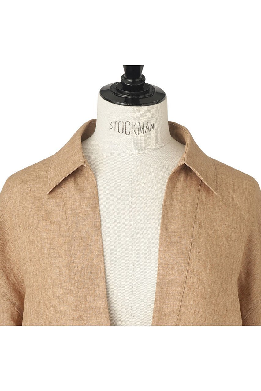 【オブリオ/AUBRIOT】のALBINIリネン プルオーバーシャツ 人気、トレンドファッション・服の通販 founy(ファニー) 　ファッション　Fashion　レディースファッション　Fashion for Women　トップス・カットソー　Cut & Sew Tops　シャツ・ブラウス・オフィスカジュアル　Elegant Blouses & Button-Ups　カジュアルプルオーバー・ニットトップス　Pullovers & Knit Tops / Casual Pullovers　イタリア　Italy　スリーブ　Sleeve, Long Sleeve / Short Sleeve　デニム　Denim, Jeans Material　リネン　Linen, Linen Fabric　リラックス　Relax, Relaxed Fit　ロング　Long, Long-Length　エレガント 上品　Elegant　other-4|ID: prp329100003904935 ipo3291000000036740628