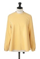 【オブリオ/AUBRIOT】のシルクナイロンサンドウォッシュ フレアブラウス イエロー|ID: prp329100003904937 ipo3291000000035083779