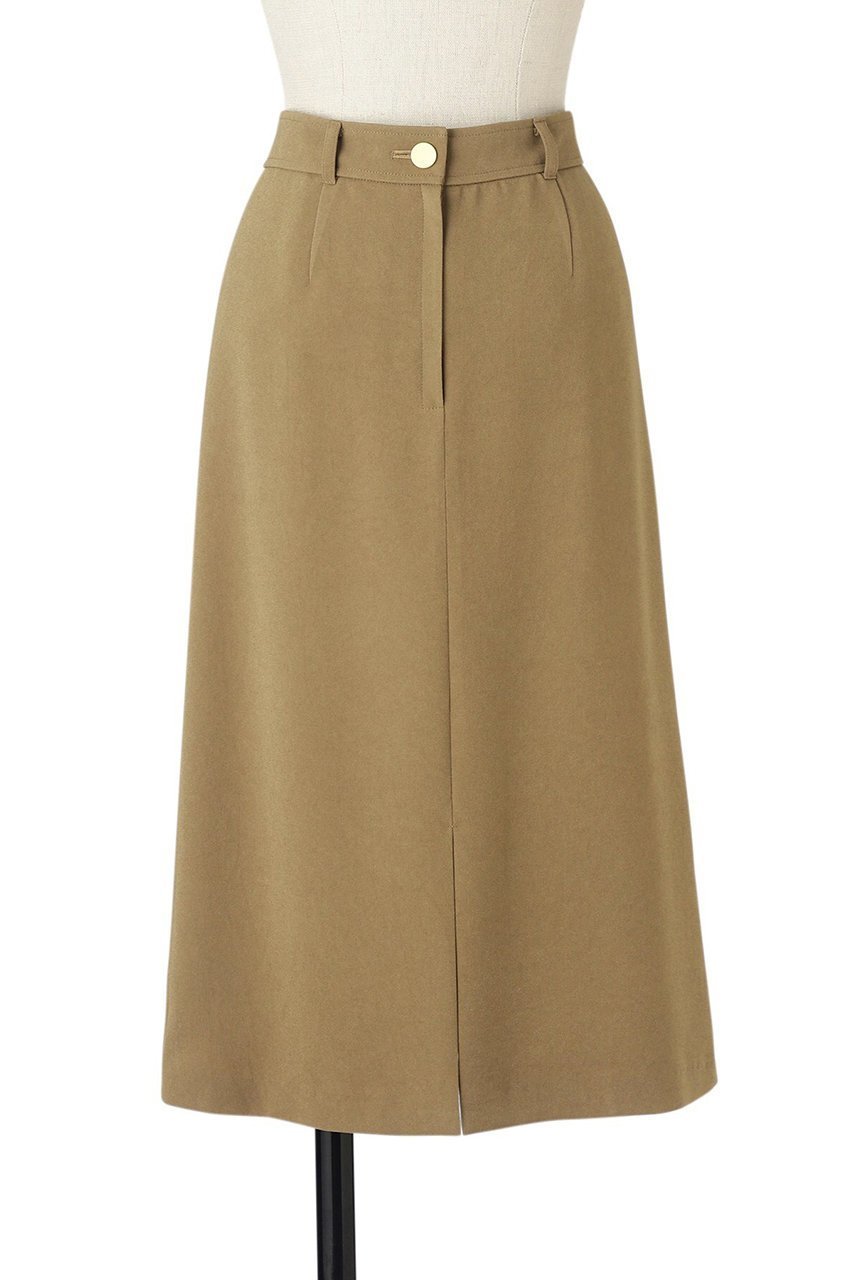 【オブリオ/AUBRIOT】のリッチダブルジョーゼット タイトスカート 人気、トレンドファッション・服の通販 founy(ファニー) 　ファッション　Fashion　レディースファッション　Fashion for Women　スカート　Skirts　クラシック　Classic, Timeless Style　シンプル　Simple, Minimal　ジョーゼット　Georgette, Semi-Sheer Fabric　タイトスカート　Pencil Skirt, Tight Skirt　ダブル　Double, Double-Breasted　ドレープ　Drape, Draping Fabric　フォルム　Silhouette, Form　other-3|ID: prp329100003904938 ipo3291000000035509561