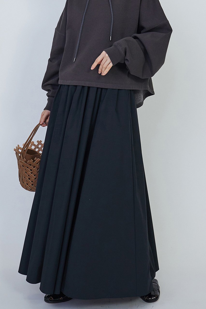 【プルミエ アロンディスモン/1er Arrondissement】のタイプライターギャザーマキシスカート 人気、トレンドファッション・服の通販 founy(ファニー) 　ファッション　Fashion　レディースファッション　WOMEN　スカート　Skirt　ロングスカート　Long Skirt　2024年　2024　2024春夏・S/S　Ss,Spring/Summer,2024　おすすめ　Recommend　ギャザー　Gather　タイプライター　Typewriter　ダウン　Down　ロング　Long　other-2|ID: prp329100003906150 ipo3291000000031366494