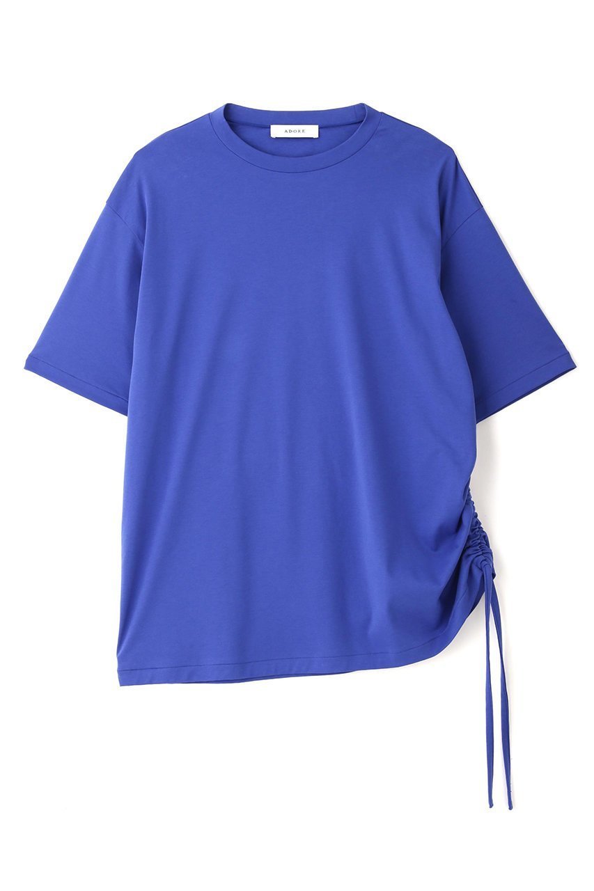 【アドーア/ADORE】のクリアハイゲージカットソー 人気、トレンドファッション・服の通販 founy(ファニー) 　ファッション　Fashion　レディースファッション　Fashion for Women　トップス・カットソー　Cut & Sew Tops　シャツ・ブラウス・オフィスカジュアル　Elegant Blouses & Button-Ups　ロングTシャツ・Tシャツ　Longline T-Shirts & Tees　カットソー・ベーシックTシャツ　Cut-and-Sewn Tops / Stretch Tees & Basics　なめらか　Smooth, Silky Texture　ショート　Short, Short Length　スリーブ　Sleeve, Long Sleeve / Short Sleeve　ドレープ　Drape, Draping Fabric　ワンポイント　One Point, Statement Accent　人気　Popular, Best Seller　 other-1|ID: prp329100003907462 ipo3291000000036677226