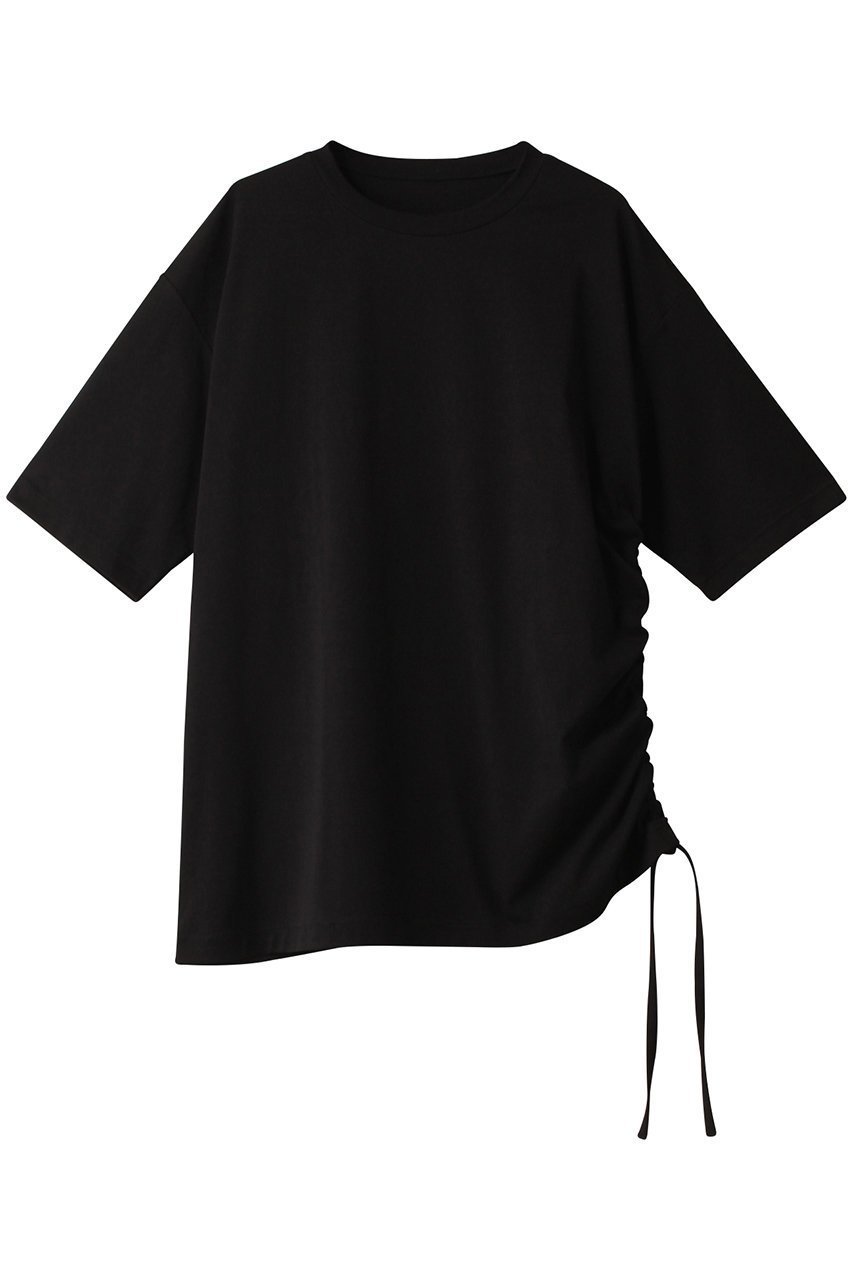 【アドーア/ADORE】のクリアハイゲージカットソー インテリア・キッズ・メンズ・レディースファッション・服の通販 founy(ファウニー) 　ファッション　Fashion　レディースファッション　Fashion for Women　トップス・カットソー　Cut & Sew Tops　シャツ・ブラウス・オフィスカジュアル　Elegant Blouses & Button-Ups　ロングTシャツ・Tシャツ　Longline T-Shirts & Tees　カットソー・ベーシックTシャツ　Cut-and-Sewn Tops / Stretch Tees & Basics　なめらか　Smooth, Silky Texture　ショート　Short, Short Length　スリーブ　Sleeve, Long Sleeve / Short Sleeve　ドレープ　Drape, Draping Fabric　ワンポイント　One Point, Statement Accent　人気　Popular, Best Seller　ブラック|ID: prp329100003907462 ipo3291000000036996894