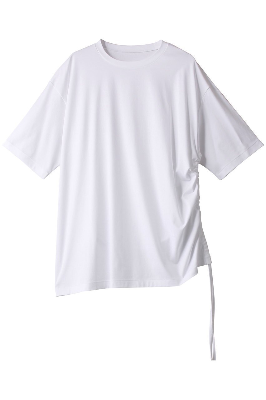 【アドーア/ADORE】のクリアハイゲージカットソー インテリア・キッズ・メンズ・レディースファッション・服の通販 founy(ファウニー) 　ファッション　Fashion　レディースファッション　Fashion for Women　トップス・カットソー　Cut & Sew Tops　シャツ・ブラウス・オフィスカジュアル　Elegant Blouses & Button-Ups　ロングTシャツ・Tシャツ　Longline T-Shirts & Tees　カットソー・ベーシックTシャツ　Cut-and-Sewn Tops / Stretch Tees & Basics　なめらか　Smooth, Silky Texture　ショート　Short, Short Length　スリーブ　Sleeve, Long Sleeve / Short Sleeve　ドレープ　Drape, Draping Fabric　ワンポイント　One Point, Statement Accent　人気　Popular, Best Seller　ホワイト|ID: prp329100003907462 ipo3291000000036996897
