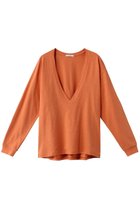 【クラネ/CLANE】のDEEP V NECK TOPS/トップス ORANGE|ID:prp329100003907509