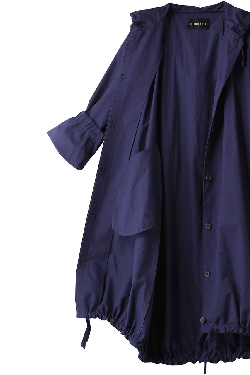 【ミズイロ インド/mizuiro ind】のgather hooded CT コート 人気、トレンドファッション・服の通販 founy(ファニー) 　ファッション　Fashion　レディースファッション　Fashion for Women　アウター　Coat / Outerwear Collection　コート・ロングコート・ピーコート　Long Coats, Peacoats & More　おすすめ　Recommended / Our Picks　シンプル　Simple, Minimal　リネン　Linen, Linen Fabric　ロング　Long, Long-Length　other-6|ID: prp329100003907524 ipo3291000000032949819