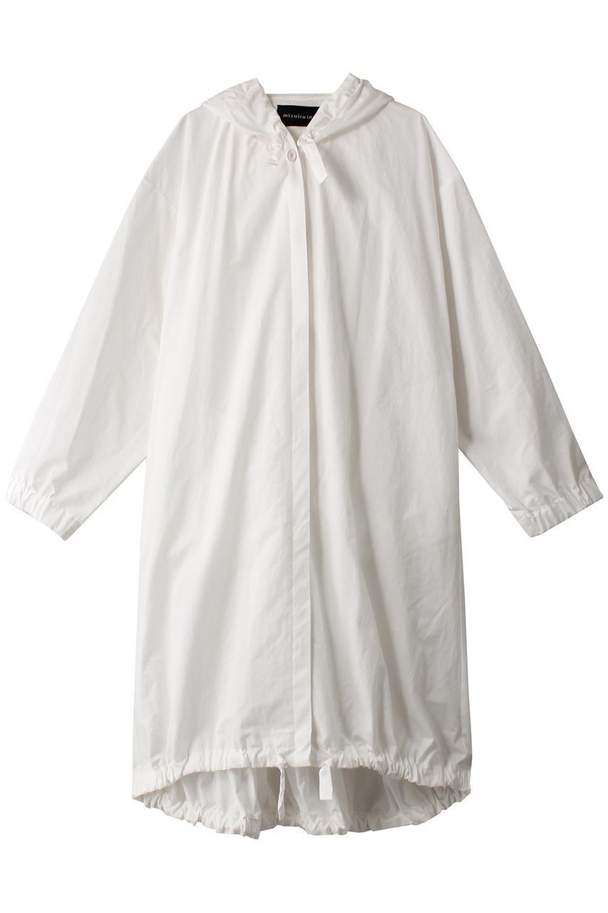 【ミズイロ インド/mizuiro ind】のgather hooded CT コート インテリア・キッズ・メンズ・レディースファッション・服の通販 founy(ファニー) 　ファッション　Fashion　レディースファッション　Fashion for Women　アウター　Coat / Outerwear Collection　コート・ロングコート・ピーコート　Long Coats, Peacoats & More　おすすめ　Recommended / Our Picks　シンプル　Simple, Minimal　リネン　Linen, Linen Fabric　ロング　Long, Long-Length　off white|ID: prp329100003907524 ipo3291000000034980296
