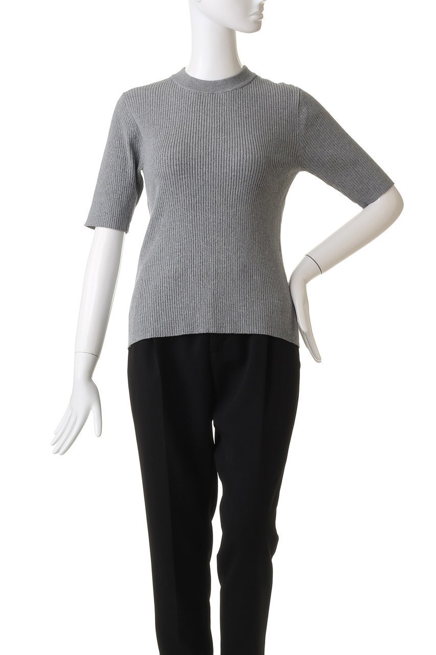 【クラネ/CLANE】のH/N HALF SLEEVE RIB KNIT TOPS/トップス 大人の最旬トレンドファッション＆コーディネート founy(ファウニー) 　ファッション　Fashion　レディースファッション　Fashion for Women　トップス・カットソー　Cut & Sew Tops　ニット　Knit Tops & Sweaters　カジュアルプルオーバー・ニットトップス　Pullovers & Knit Tops / Casual Pullovers　インナー　Innerwear　シンプル　Simple, Minimal　フィット　Fit, Slim Fit　半袖　Short Sleeve, Half Sleeve　other-2|ID: prp329100003907543 ipo3291000000032950127