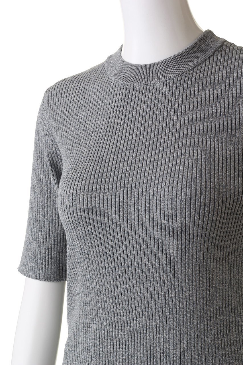【クラネ/CLANE】のH/N HALF SLEEVE RIB KNIT TOPS/トップス 大人の最旬トレンドファッション＆コーディネート founy(ファウニー) 　ファッション　Fashion　レディースファッション　Fashion for Women　トップス・カットソー　Cut & Sew Tops　ニット　Knit Tops & Sweaters　カジュアルプルオーバー・ニットトップス　Pullovers & Knit Tops / Casual Pullovers　インナー　Innerwear　シンプル　Simple, Minimal　フィット　Fit, Slim Fit　半袖　Short Sleeve, Half Sleeve　other-5|ID: prp329100003907543 ipo3291000000032950145