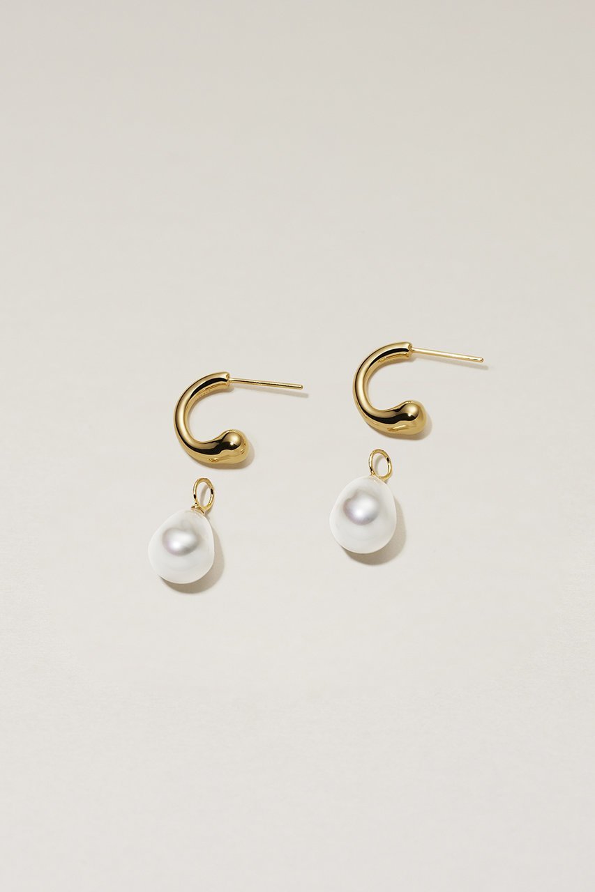 【サラース/SARARTH】のFAKE PEARL ピアス(K24P) 人気、トレンドファッション・服の通販 founy(ファニー) 　ファッション　Fashion　レディースファッション　WOMEN　ジュエリー　Jewelry　リング　Rings　イヤリング　Earrings　イヤリング　Earrings　ガラス　Glass　シンプル　Simple　チャーム　Charm　パール　Pearl　フープ　Hoop　other-3|ID: prp329100003907551 ipo3291000000031373324