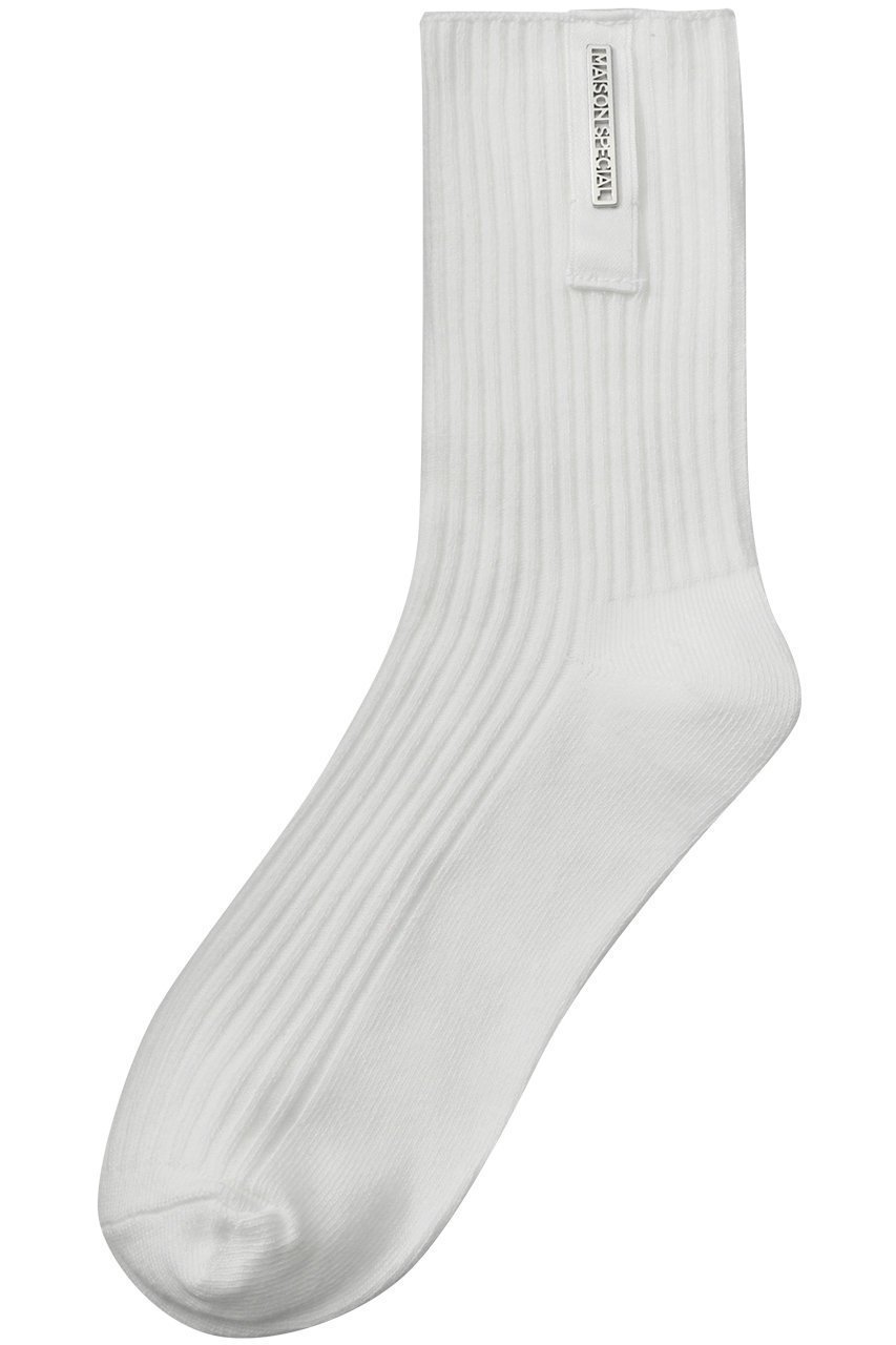 【メゾンスペシャル/MAISON SPECIAL】のロゴプレートソックス 人気、トレンドファッション・服の通販 founy(ファニー)  ファッション Fashion レディースファッション Fashion for Women ソックス&靴下 Socks & Hosiery レッグウェア・ストッキング Legwear & Hosiery おすすめ Recommended / Our Picks スタイリッシュ Stylish, Fashionable スペシャル Special, Limited Edition ソックス Socks, Hosiery プレート Plate, Dish ベーシック Basic, Essential  other-1|ID: prp329100003907564 ipo3291000000032850358