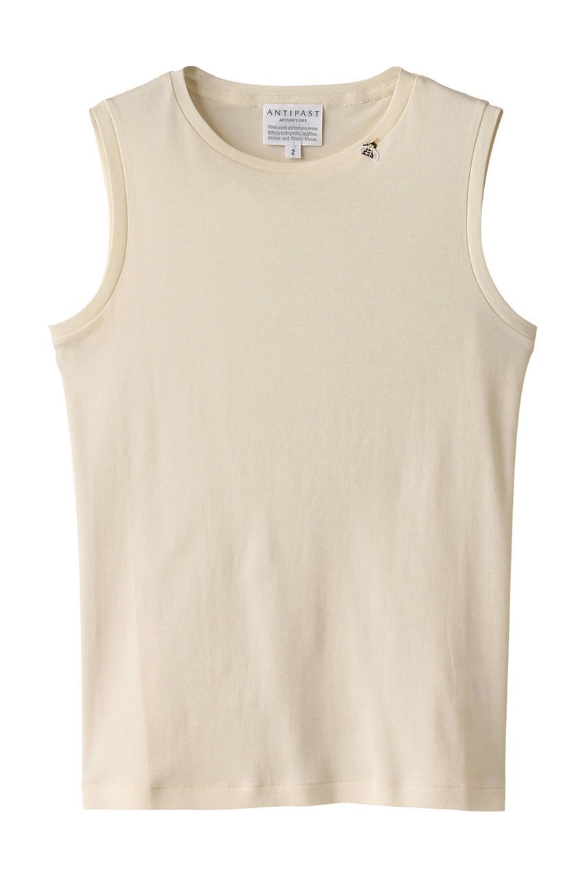 【アンティパスト/ANTIPAST】のコットンフライスノースリーブ インテリア・キッズ・メンズ・レディースファッション・服の通販 founy(ファニー) ファッション Fashion レディースファッション Fashion for Women トップス・カットソー Cut & Sew Tops キャミソール&ノースリーブ Camisoles & Sleeveless Tops シャツ・ブラウス・オフィスカジュアル Elegant Blouses & Button-Ups ロングTシャツ・Tシャツ Longline T-Shirts & Tees カットソー・ベーシックTシャツ Cut-and-Sewn Tops / Stretch Tees & Basics キャミソール Camisole, Spaghetti Strap Top キャミワンピース Cami Dress, Slip Dress タンク Tank Top, Sleeveless Top ノースリーブ Sleeveless, No-Sleeve 夏 Summer 春 Spring S/S・春夏 SS, Spring/Summer, Warm Season アイボリー|ID: prp329100003908577 ipo3291000000035344047