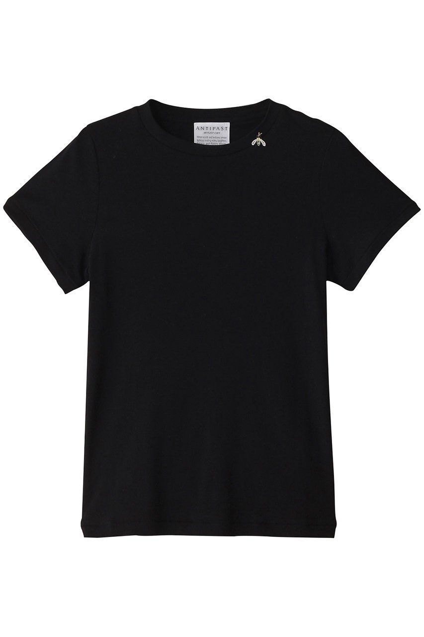 【アンティパスト/ANTIPAST】のコットンフライスTシャツ 人気、トレンドファッション・服の通販 founy(ファニー) 　ファッション　Fashion　レディースファッション　Fashion for Women　トップス・カットソー　Cut & Sew Tops　シャツ・ブラウス・オフィスカジュアル　Elegant Blouses & Button-Ups　ロングTシャツ・Tシャツ　Longline T-Shirts & Tees　カットソー・ベーシックTシャツ　Cut-and-Sewn Tops / Stretch Tees & Basics　ショート　Short, Short Length　スリーブ　Sleeve, Long Sleeve / Short Sleeve　ワンポイント　One Point, Statement Accent　 other-1|ID: prp329100003908578 ipo3291000000032837454