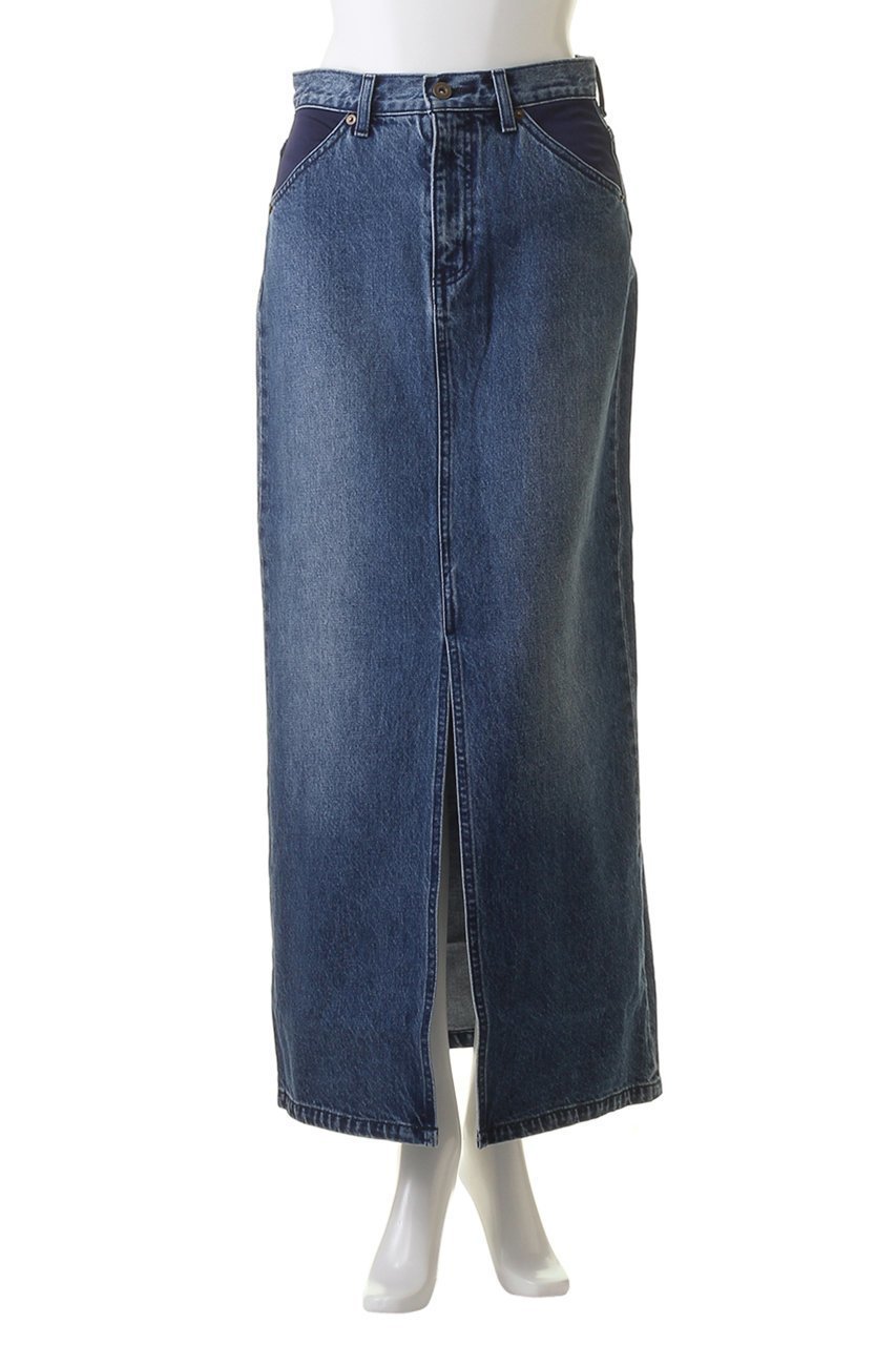 【リムアーク/RIM.ARK】のFront slit denim SK/デニムスカート 人気、トレンドファッション・服の通販 founy(ファニー) 　ファッション　Fashion　レディースファッション　Fashion for Women　スカート　Skirts　デニムスカート・カジュアルスカート　Denim Skirts　ロングスカート　Long Skirts / Maxi & Midi Skirts　スリット　Slit, Slit Detail　デニム　Denim, Jeans Material　バランス　Balance, Style Balance　フロント　Front, Front Design　ポケット　Pocket, Pocket Detail　マキシ　Maxi, Full Length　ロング　Long, Long-Length　ヴィンテージ　Vintage Style　other-2|ID: prp329100003908591 ipo3291000000032809692