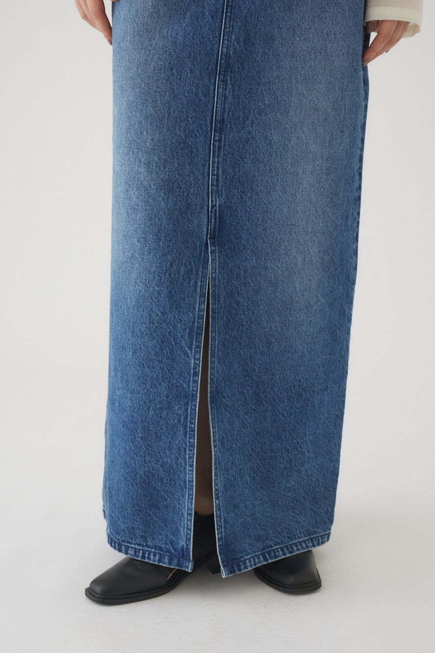 【リムアーク/RIM.ARK】のFront slit denim SK/デニムスカート 人気、トレンドファッション・服の通販 founy(ファニー) 　ファッション　Fashion　レディースファッション　Fashion for Women　スカート　Skirts　デニムスカート・カジュアルスカート　Denim Skirts　ロングスカート　Long Skirts / Maxi & Midi Skirts　スリット　Slit, Slit Detail　デニム　Denim, Jeans Material　バランス　Balance, Style Balance　フロント　Front, Front Design　ポケット　Pocket, Pocket Detail　マキシ　Maxi, Full Length　ロング　Long, Long-Length　ヴィンテージ　Vintage Style　other-7|ID: prp329100003908591 ipo3291000000032809697
