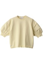 【リムアーク/RIM.ARK】のTuck volume washable knit/ニット 人気、トレンドファッション・服の通販 founy(ファニー) ファッション Fashion レディースファッション Fashion for Women トップス・カットソー Cut & Sew Tops ニット Knit Tops & Sweaters カジュアルプルオーバー・ニットトップス Pullovers & Knit Tops / Casual Pullovers 半袖 Short Sleeve, Half Sleeve 夏 Summer 軽量 Lightweight, Ultra Light thumbnail ライトイエロー|ID: prp329100003908593 ipo3291000000032959908