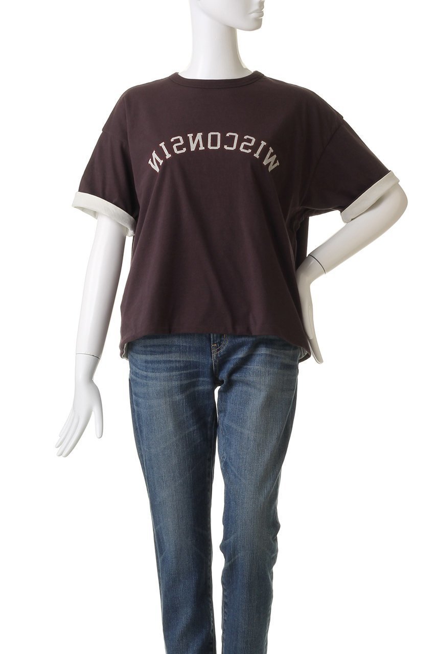 【ウィムガゼット/Whim Gazette】の【St.Johns 3rd club】WISCONSIN TEE 人気、トレンドファッション・服の通販 founy(ファニー) 　ファッション　Fashion　レディースファッション　Fashion for Women　トップス・カットソー　Cut & Sew Tops　シャツ・ブラウス・オフィスカジュアル　Elegant Blouses & Button-Ups　ロングTシャツ・Tシャツ　Longline T-Shirts & Tees　カットソー・ベーシックTシャツ　Cut-and-Sewn Tops / Stretch Tees & Basics　おすすめ　Recommended / Our Picks　ショート　Short, Short Length　スリーブ　Sleeve, Long Sleeve / Short Sleeve　リバーシブル　Reversible, Two-Sided　半袖　Short Sleeve, Half Sleeve　other-2|ID: prp329100003908615 ipo3291000000032837374