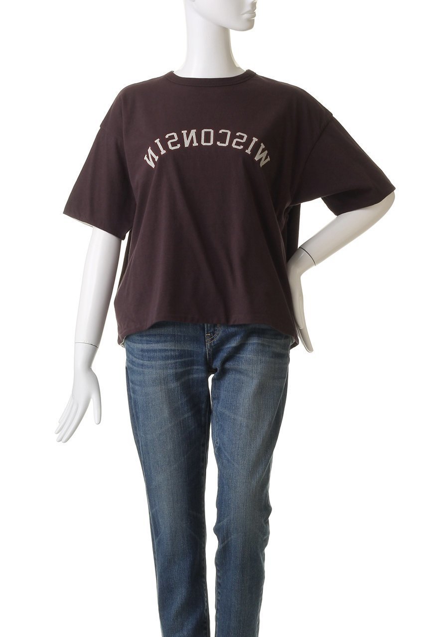 【ウィムガゼット/Whim Gazette】の【St.Johns 3rd club】WISCONSIN TEE 人気、トレンドファッション・服の通販 founy(ファニー) 　ファッション　Fashion　レディースファッション　Fashion for Women　トップス・カットソー　Cut & Sew Tops　シャツ・ブラウス・オフィスカジュアル　Elegant Blouses & Button-Ups　ロングTシャツ・Tシャツ　Longline T-Shirts & Tees　カットソー・ベーシックTシャツ　Cut-and-Sewn Tops / Stretch Tees & Basics　おすすめ　Recommended / Our Picks　ショート　Short, Short Length　スリーブ　Sleeve, Long Sleeve / Short Sleeve　リバーシブル　Reversible, Two-Sided　半袖　Short Sleeve, Half Sleeve　other-6|ID: prp329100003908615 ipo3291000000032837396