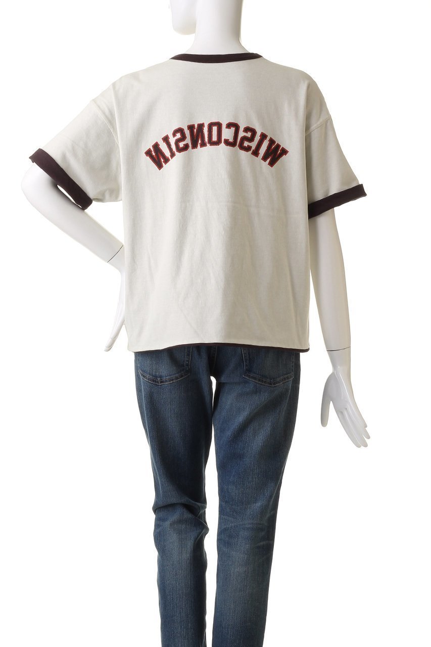 【ウィムガゼット/Whim Gazette】の【St.Johns 3rd club】WISCONSIN TEE 人気、トレンドファッション・服の通販 founy(ファニー) 　ファッション　Fashion　レディースファッション　Fashion for Women　トップス・カットソー　Cut & Sew Tops　シャツ・ブラウス・オフィスカジュアル　Elegant Blouses & Button-Ups　ロングTシャツ・Tシャツ　Longline T-Shirts & Tees　カットソー・ベーシックTシャツ　Cut-and-Sewn Tops / Stretch Tees & Basics　おすすめ　Recommended / Our Picks　ショート　Short, Short Length　スリーブ　Sleeve, Long Sleeve / Short Sleeve　リバーシブル　Reversible, Two-Sided　半袖　Short Sleeve, Half Sleeve　other-8|ID: prp329100003908615 ipo3291000000032837407