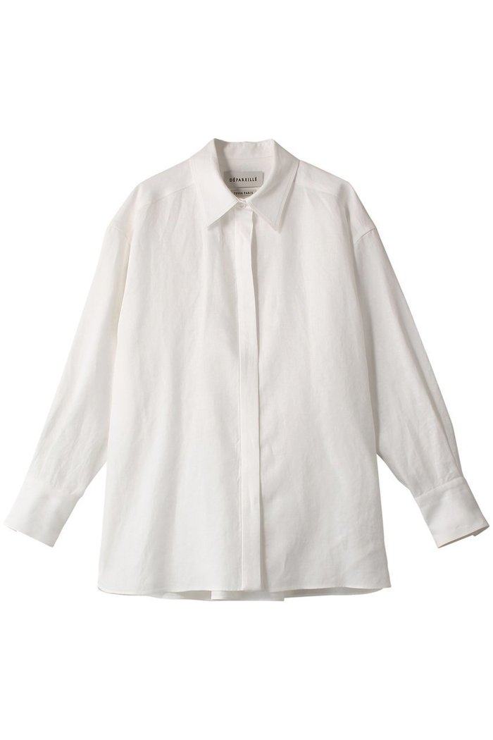 【デパリエ/DEPAREILLE】のリネンツイルシャツ インテリア・キッズ・メンズ・レディースファッション・服の通販 founy(ファウニー) https://founy.com/ ファッション Fashion レディースファッション Fashion for Women トップス・カットソー Cut & Sew Tops シャツ・ブラウス・オフィスカジュアル Elegant Blouses & Button-Ups おすすめ Recommended / Our Picks シンプル Simple, Minimal スリーブ Sleeve, Long Sleeve / Short Sleeve トレンド Trend, Trending Now リネン Linen, Linen Fabric ロング Long, Long-Length 長袖 Long Sleeve, Full Sleeve |ID: prp329100003908635 ipo3291000000036725427