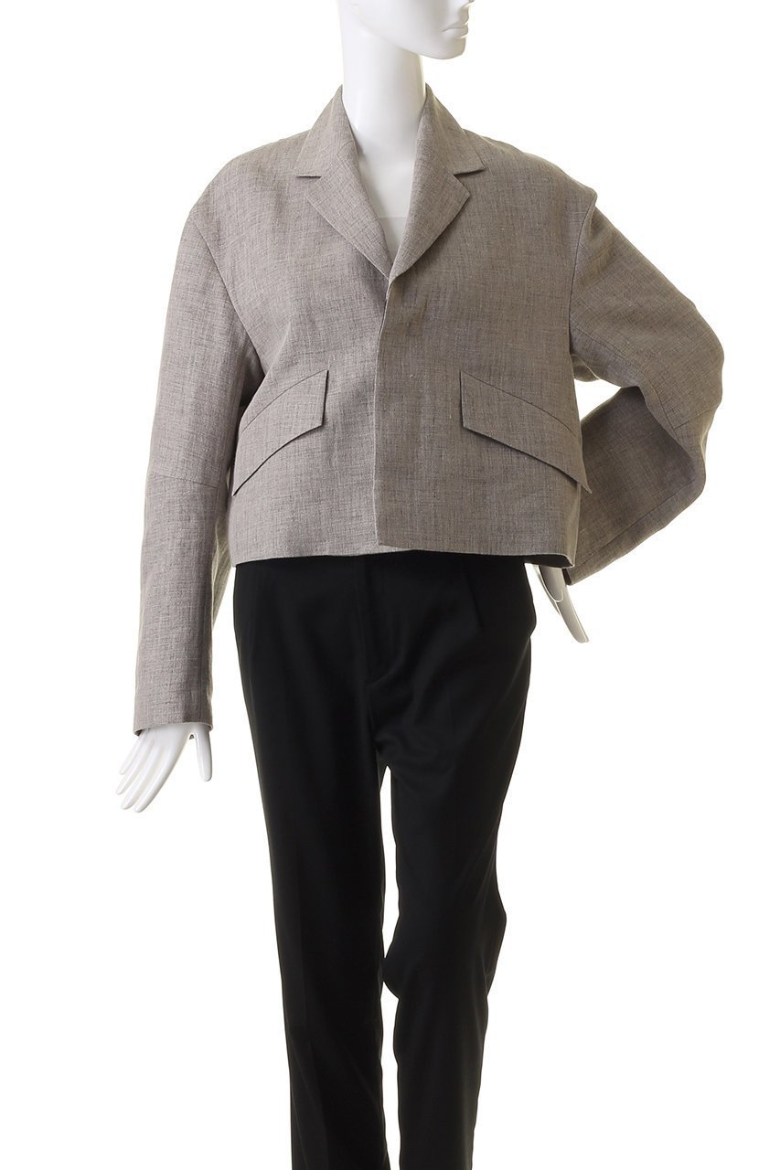 【デパリエ/DEPAREILLE】のリネンシャンブレージャケット 人気、トレンドファッション・服の通販 founy(ファニー) 　ファッション　Fashion　レディースファッション　Fashion for Women　アウター　Coat / Outerwear Collection　レディースジャケット・軽アウター　Jackets　クロップド　Cropped, Short Length　シャンブレー　Chambray, Denim-Like Fabric　ジャケット　Jacket, Outerwear　トレンド　Trend, Trending Now　フラップ　Flap, Flap Pocket　モダン　Modern, Contemporary　夏　Summer　春　Spring　S/S・春夏　SS, Spring/Summer, Warm Season　other-2|ID: prp329100003908636 ipo3291000000035491648