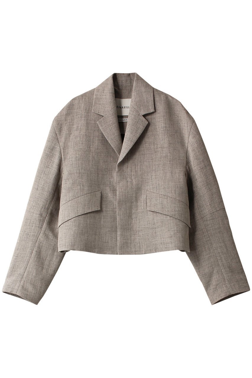 【デパリエ/DEPAREILLE】のリネンシャンブレージャケット インテリア・キッズ・メンズ・レディースファッション・服の通販 founy(ファニー) 　ファッション　Fashion　レディースファッション　Fashion for Women　アウター　Coat / Outerwear Collection　レディースジャケット・軽アウター　Jackets　クロップド　Cropped, Short Length　シャンブレー　Chambray, Denim-Like Fabric　ジャケット　Jacket, Outerwear　トレンド　Trend, Trending Now　フラップ　Flap, Flap Pocket　モダン　Modern, Contemporary　夏　Summer　春　Spring　S/S・春夏　SS, Spring/Summer, Warm Season　キナリ|ID: prp329100003908636 ipo3291000000035721304